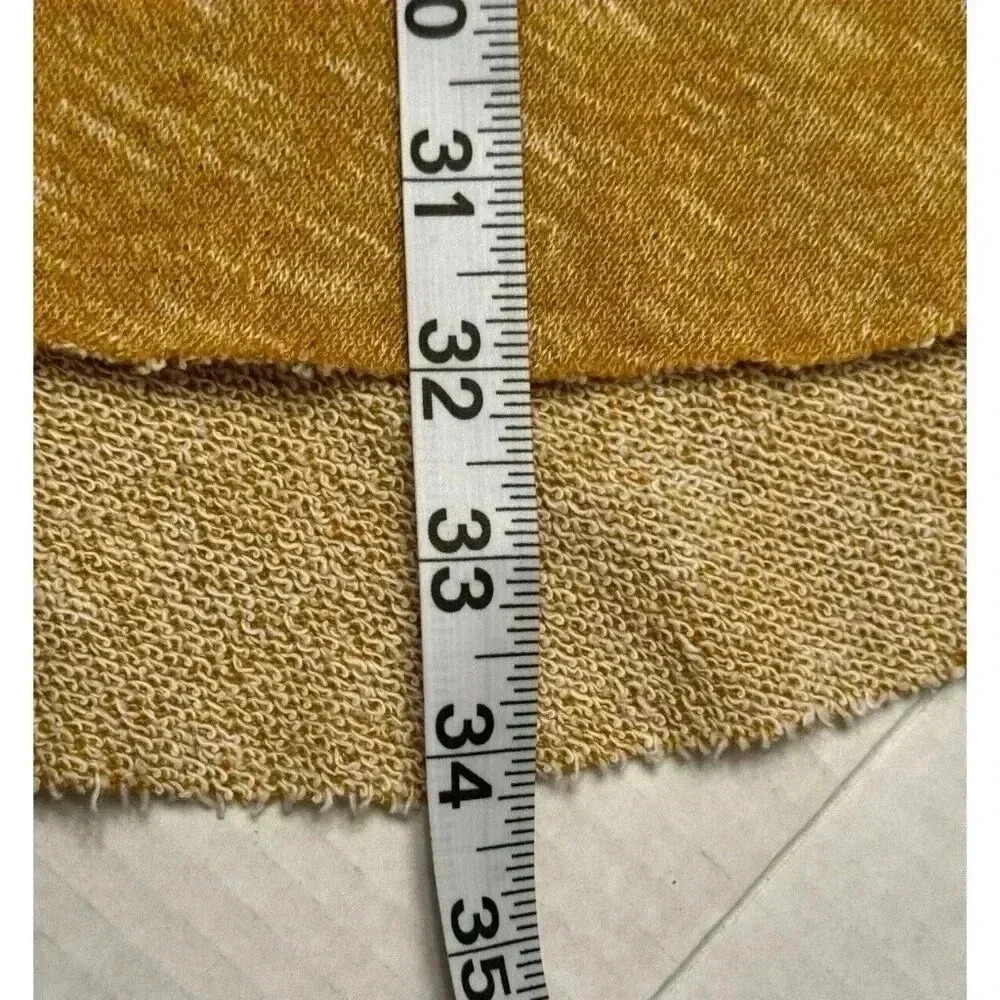 Mustard Yellow Tank V Neck Swing Hi Low A-Line Dress Lagenlook Comfort Medium - Picture 8 of 8